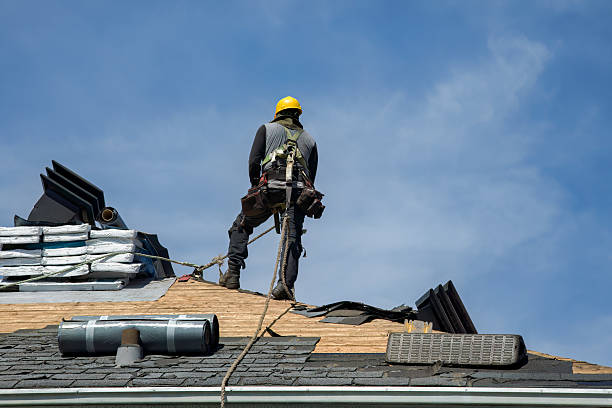 Professional Roofing technician working in Preston, MD